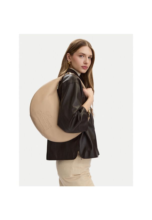 Love Moschino - Torebka LOVE MOSCHINO. Kolor: beżowy