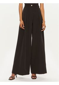 Maryley Spodnie materiałowe 24EB579/43NE Czarny Regular Fit. Kolor: czarny. Materiał: syntetyk #1