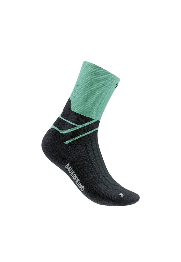 BAUERFEIND - Średnio wysokie skarpety Bauerfeind Sports Run Performance. Kolor: zielony