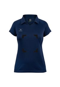 GILBERT - Damska koszulka polo Gilbert Eclipse Hook and Loop. Typ kołnierza: polo. Kolor: niebieski. Styl: sportowy #1