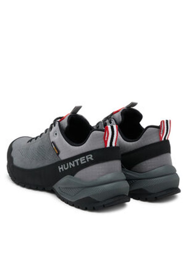 Hunter Trekkingi H8-219 Szary. Kolor: szary. Materiał: skóra. Sport: turystyka piesza