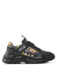 Versace Jeans Couture Sneakersy 74YA3SC2 Czarny. Kolor: czarny. Materiał: skóra