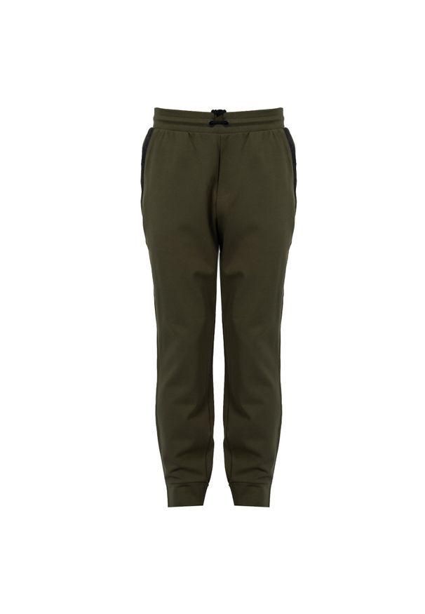 Guess Spodnie "Takoda" | X3OQ21K8XF0 | Mężczyzna | Khaki. Okazja: na co dzień. Kolor: brązowy. Materiał: poliamid, wiskoza, elastan. Styl: sportowy, elegancki, casual
