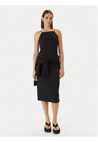 Calvin Klein Jeans Sukienka codzienna LV044F208G Czarny Slim Fit. Okazja: na co dzień. Kolor: czarny. Materiał: syntetyk. Typ sukienki: proste. Styl: casual #3