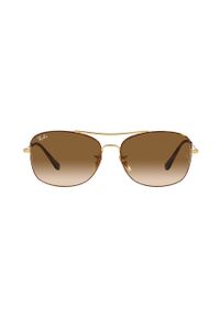 Ray-Ban okulary przeciwsłoneczne 0RB3799 kolor brązowy. Kształt: owalne. Kolor: brązowy #6