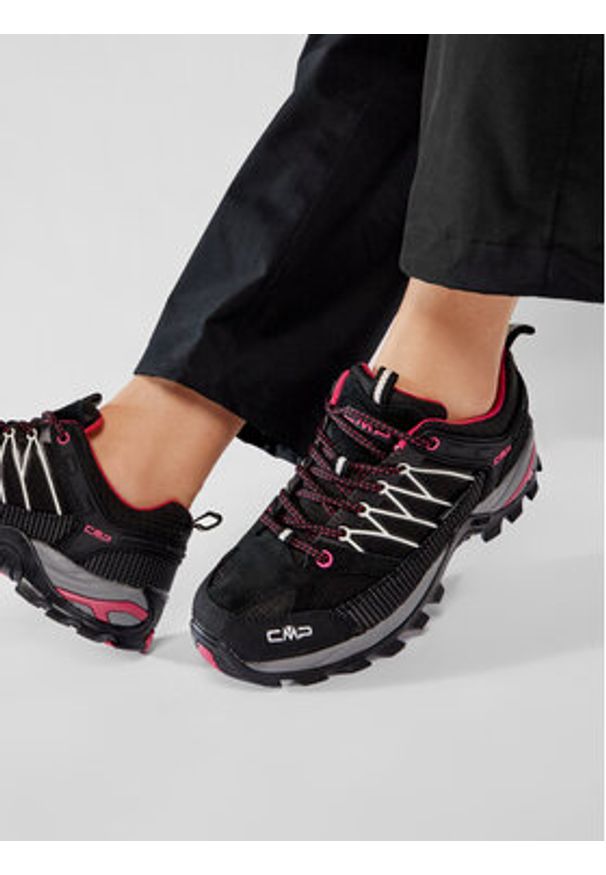 CMP Trekkingi Rigel Low Wmn Trekking Shoes Wp 3Q54456 Czarny. Kolor: czarny. Materiał: materiał