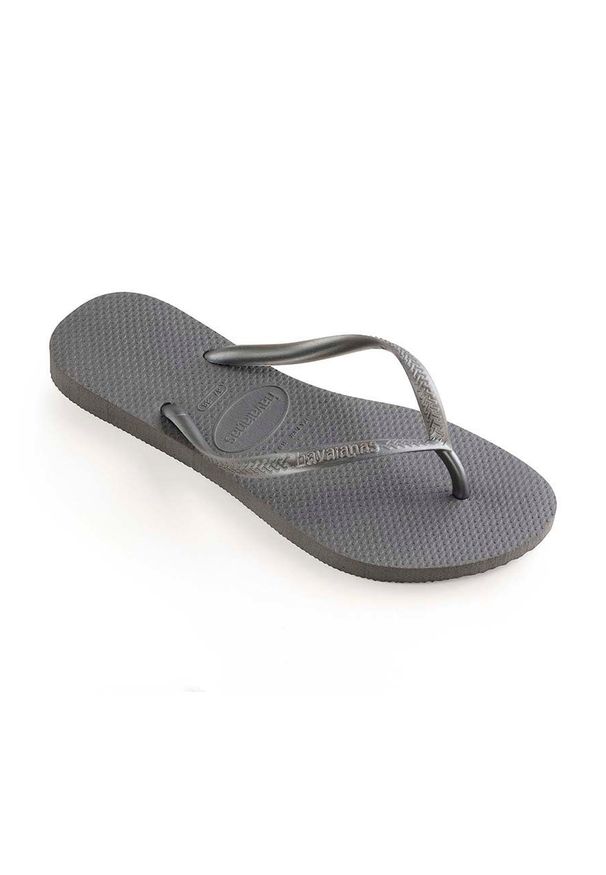 Havaianas - Japonki. Kolor: szary. Materiał: materiał. Wzór: gładki