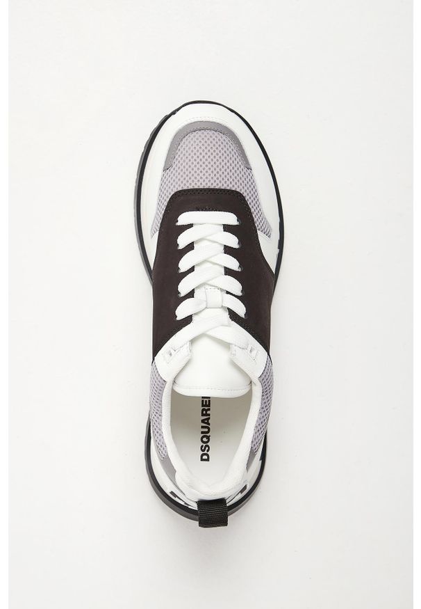 Sneakersy męskie DSQUARED2. Materiał: skóra, materiał. Wzór: aplikacja