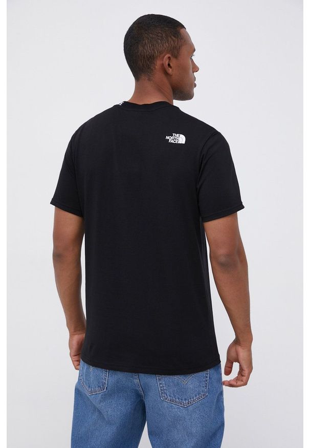 The North Face - T-shirt bawełniany. Okazja: na co dzień. Kolor: czarny. Materiał: bawełna. Wzór: nadruk. Styl: casual