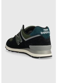 New Balance sneakersy U574KBG kolor czarny. Nosek buta: okrągły. Zapięcie: sznurówki. Kolor: czarny. Materiał: guma. Model: New Balance 574 #3