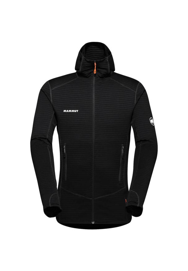 Bluza trekkingowa męska Mammut Taiss Light ML Hooded Jacket. Typ kołnierza: kaptur. Kolor: wielokolorowy, czarny, szary