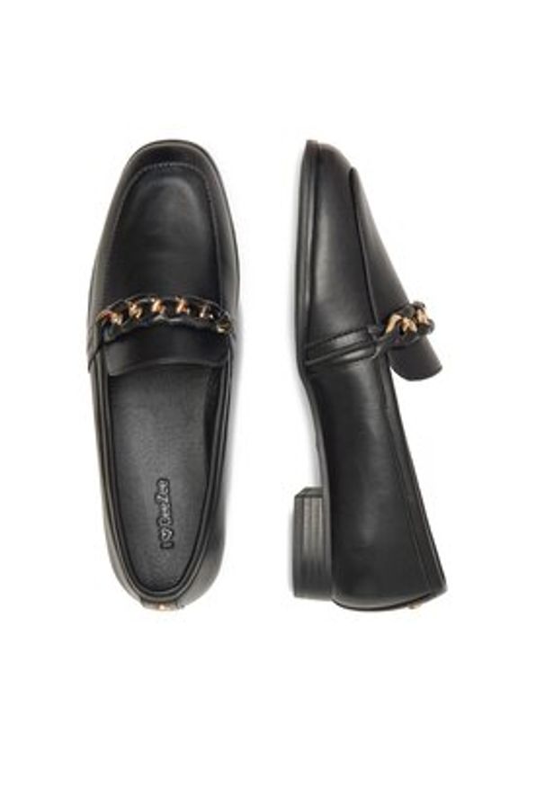 DeeZee Loafersy EMMERENTIA HY8757-4 Czarny. Kolor: czarny. Materiał: skóra