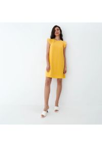 Mohito - Żółta sukienka mini - Żółty. Kolor: żółty. Długość: mini