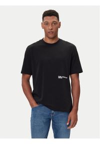 Karl Lagerfeld Jeans T-Shirt A4M17030 Czarny Relaxed Fit. Kolor: czarny. Materiał: bawełna #1