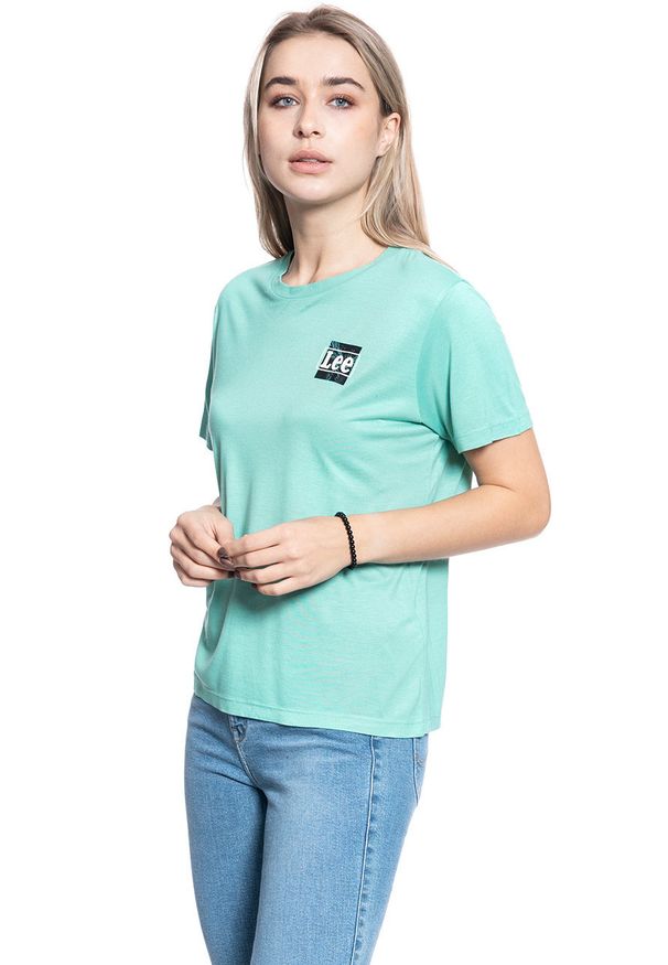 Lee - DAMSKI T-SHIRT LEE RELAXED FIT TEE AGATE GREEN L40CBWNB 112108497