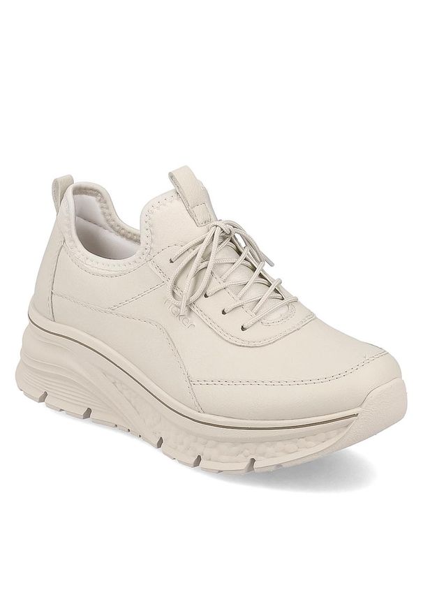 Sneakersy Rieker 48050-60 Crema / Perlcreme 60. Kolor: beżowy