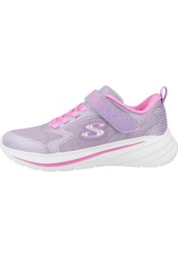 skechers - Kapcie SKECHERS WAVE 92 Fioletowy. Okazja: na co dzień. Kolor: fioletowy. Materiał: syntetyk, tkanina