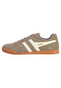 Buty do chodzenia męskie Gola Harrier. Kolor: biały, szary, wielokolorowy. Materiał: zamsz, materiał. Szerokość cholewki: normalna. Sport: turystyka piesza