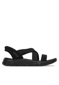 skechers - Skechers Sandały Go Walk Flex Sandal - Glimmer 141489/BBK Czarny. Kolor: czarny. Materiał: materiał #1