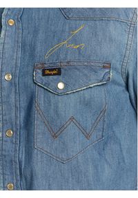 Wrangler Koszula jeansowa LEON BRIDGES W5M0CX31O 112328528 Niebieski Regular Fit. Kolor: niebieski. Materiał: jeans, bawełna #4