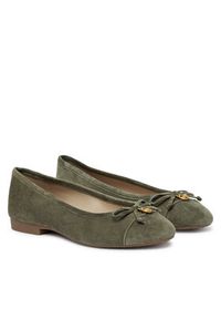 MICHAEL Michael Kors Baleriny Piper 40T6PIFP1S Khaki. Kolor: brązowy. Materiał: skóra, zamsz #3