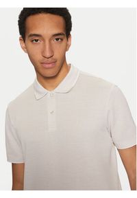 Calvin Klein Polo K10K114475 Beżowy Regular Fit. Typ kołnierza: polo. Kolor: beżowy. Materiał: bawełna #5