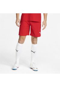 Puma Teamfinal Shorts. Kolor: czerwony. Materiał: materiał, poliester