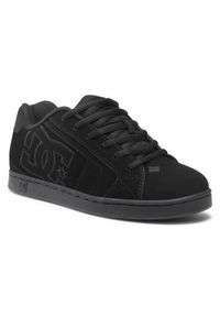 DC Sneakersy Net 302361 Czarny. Kolor: czarny. Materiał: skóra
