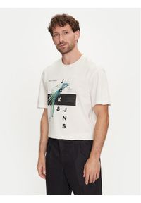 Jack & Jones - Jack&Jones T-Shirt Jjclarc 12247768 Biały Relaxed Fit. Kolor: biały. Materiał: bawełna #1