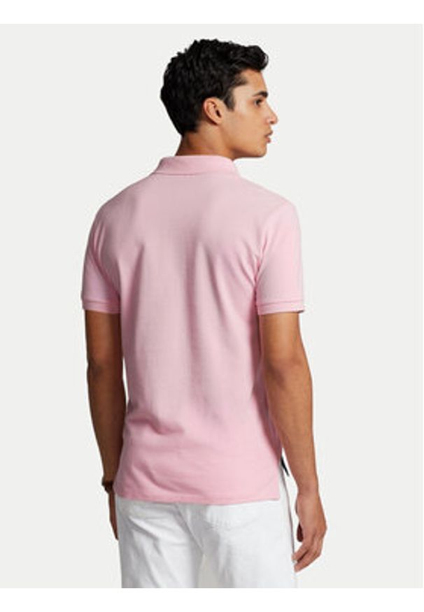 Polo Ralph Lauren Polo Core Replen 710795080 Różowy Slim Fit. Typ kołnierza: polo. Kolor: różowy. Materiał: bawełna