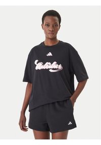 Adidas - adidas T-Shirt House Of Tiro Graphic KB7170 Czarny Oversize. Kolor: czarny. Materiał: bawełna #1