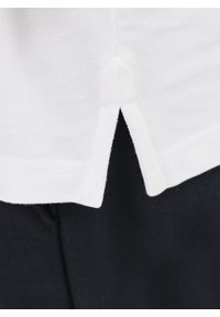 Pako Lorente - PAKO LORENTE – Gładki t-shirt polo w białym kolorze. Okazja: na co dzień. Typ kołnierza: polo. Kolor: szary, biały, czerwony, różowy, oliwkowy. Materiał: bawełna. Wzór: gładki. Styl: casual #5