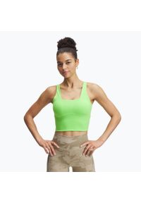 Biustonosz Under Armour Project Rock Fitted Bra Tank. Kolor: zielony. Sport: fitness #1