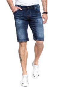 Mustang - SPODENKI MĘSKIE MUSTANG Chicago Short DENIM BLUE 1007113 5000 923. Materiał: denim #8