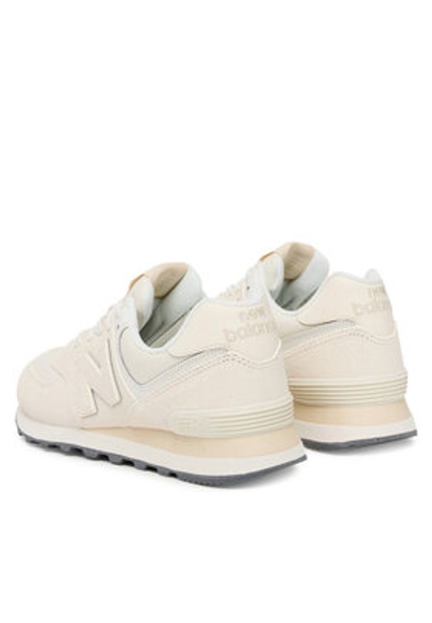 New Balance Sneakersy WL574RBL Écru. Materiał: zamsz, skóra. Model: New Balance 574