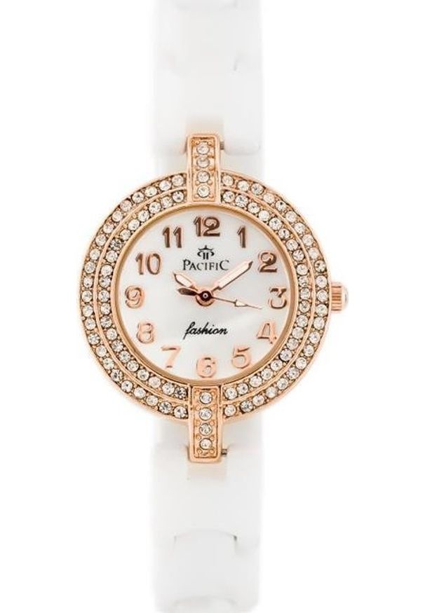 NoName - Zegarek ZEGAREK DAMSKI PACIFIC A6002 - CERAMIKA (zy583b)