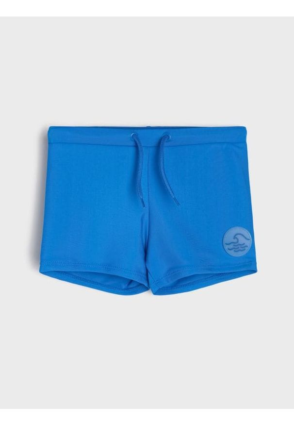 Sinsay - Jednolite kąpielówki - niebieski. Kolor: niebieski. Wzór: jednolity