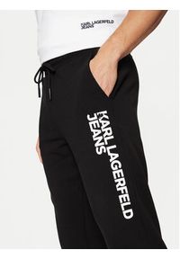 Karl Lagerfeld Jeans Spodnie dresowe A1M10001 Czarny Slim Fit. Kolor: czarny. Materiał: bawełna