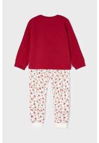 Mayoral piżama dziecięca kolor czerwony z nadrukiem. Kolor: czerwony. Materiał: bawełna. Długość: długie. Wzór: nadruk #2