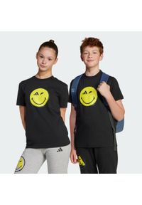 Adidas - Koszulka adidas x Smileyworld Graphics Kids. Kolor: żółty, wielokolorowy, czarny, szary