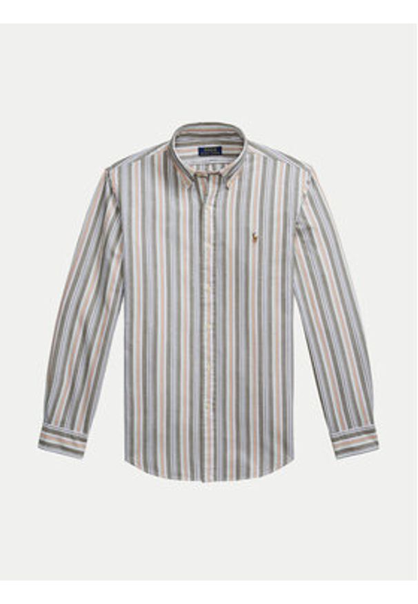Polo Ralph Lauren Koszula 710961340002 Kolorowy Custom Fit. Typ kołnierza: polo. Materiał: bawełna. Wzór: kolorowy