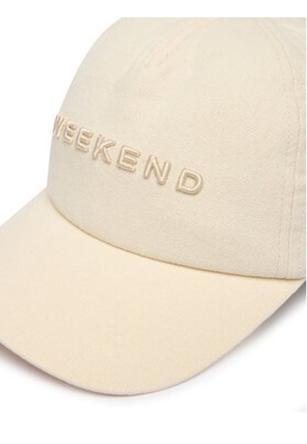 Weekend Max Mara Czapka z daszkiem Afalco 2615571034 Beżowy. Kolor: beżowy. Materiał: bawełna