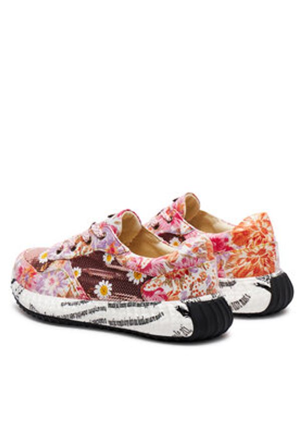 Laura Vita Sneakersy Burton 5 Kolorowy. Materiał: skóra. Wzór: kolorowy
