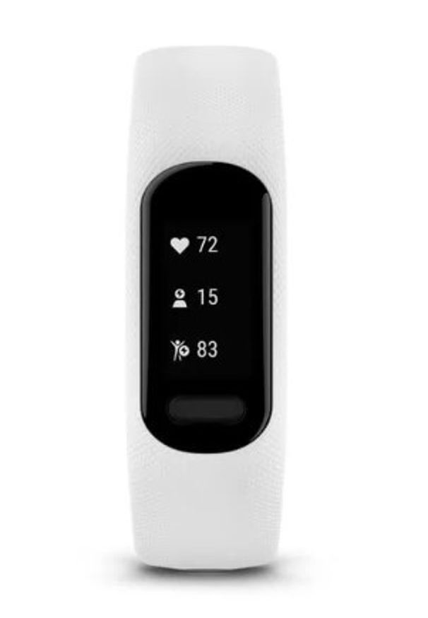 GARMIN - Garmin Vivosmart 5 biały mały. Rodzaj zegarka: cyfrowe. Kolor: biały. Styl: sportowy