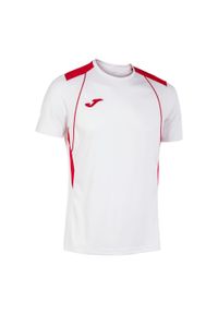 Jersey Joma Championship VII. Kolor: czerwony, wielokolorowy, biały. Materiał: jersey. Wzór: paski. Sport: piłka nożna #1