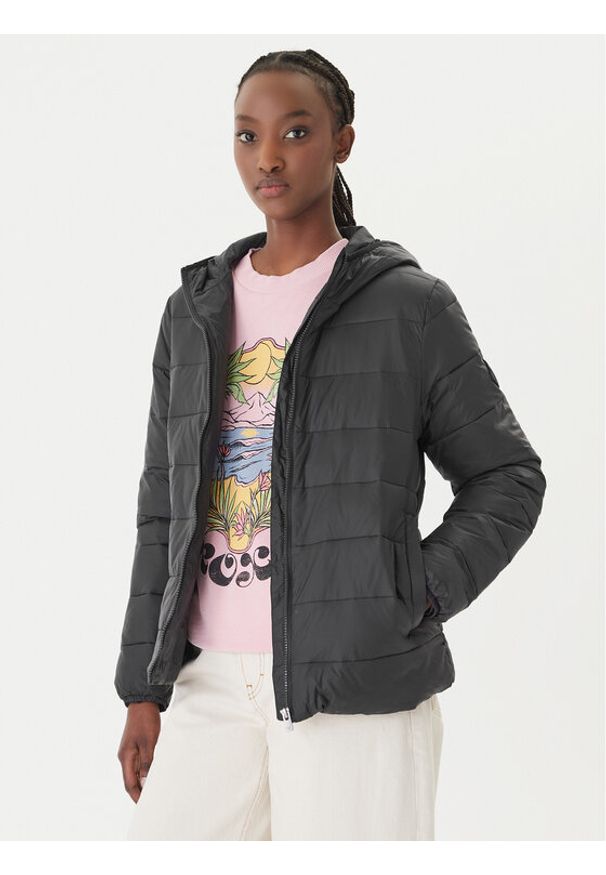 Roxy Kurtka zimowa Wind Bliss ERJJK03618 Czarny Relaxed Fit. Kolor: czarny. Materiał: syntetyk. Sezon: zima