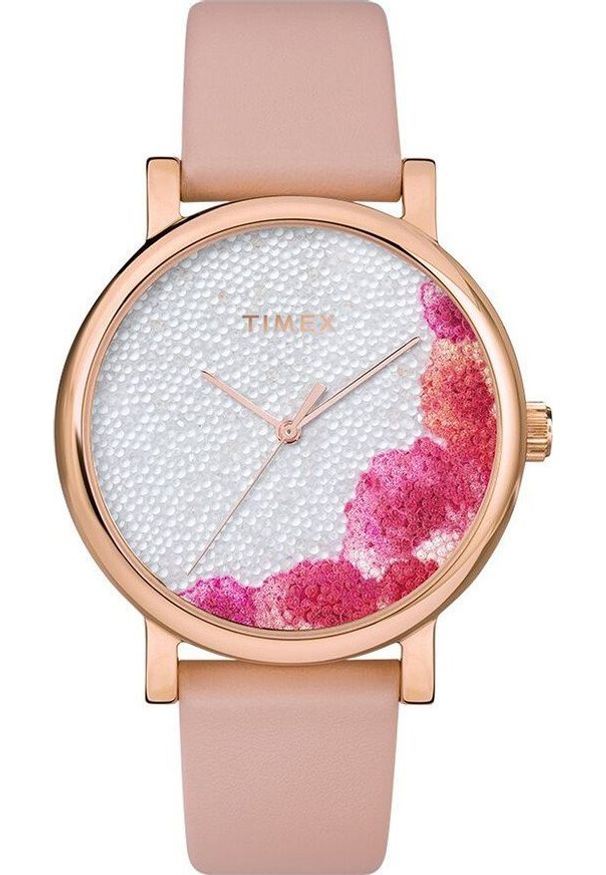Zegarek Timex Zegarek damski Timex TW2U18500 różowy. Kolor: różowy