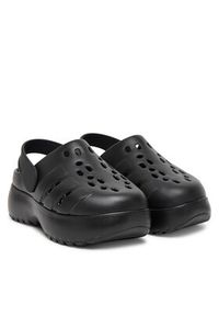 Adidas - adidas Sandały adilette Platform Clogs JP9577 Czarny. Kolor: czarny. Obcas: na platformie #3