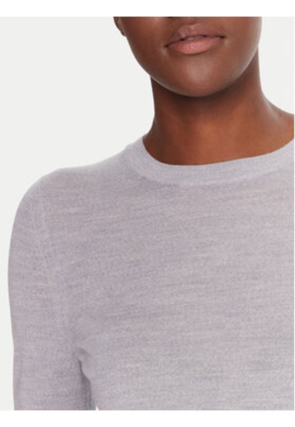 BOSS Sweter Ferpina 50544987 Szary Slim Fit. Kolor: szary. Materiał: wełna