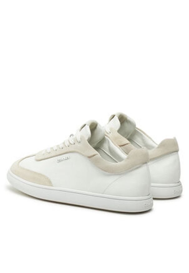 Calvin Klein Sneakersy Cupsole Lace Up - Lth Sue Mix HW0HW02435 Beżowy. Kolor: beżowy. Materiał: skóra